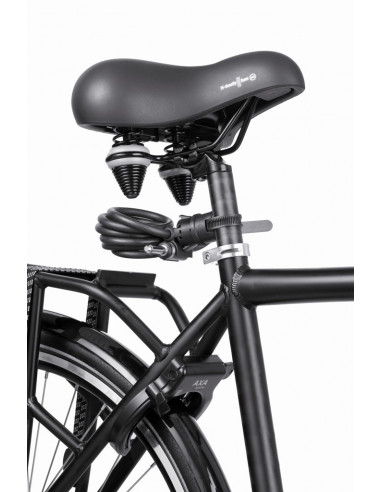 Ringlås solid plus plug-in med 150 cm plug in vajer från axa