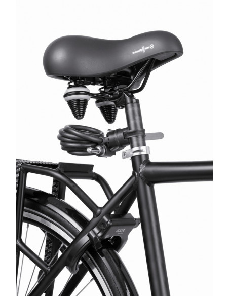 Ringlås solid plus plug-in med 150 cm plug in vajer från axa