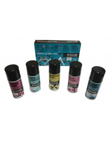 Servicekit för bla. elcyklar 5 x 150 ml flaskor spectra