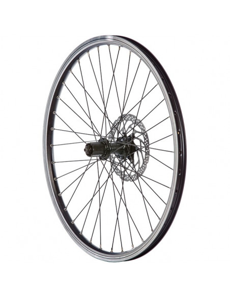 Hjul bak 559-19 db/sv 8/9-del bsq shimano hb-rm35 36-hål qr svart eker