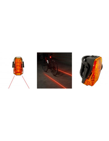 Baklampa laser drive 250 lumen lezyne