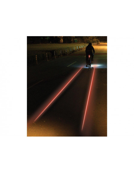 Baklampa laser drive 250 lumen lezyne