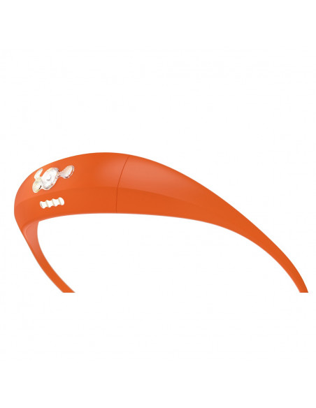Pannlampa bandicoot usb laddning orange knog