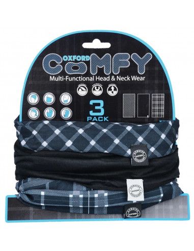 Comfy tartan 3-pack oxc