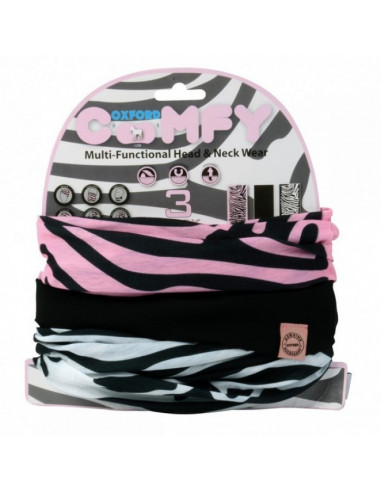 Comfy zebra 3-pack oxc