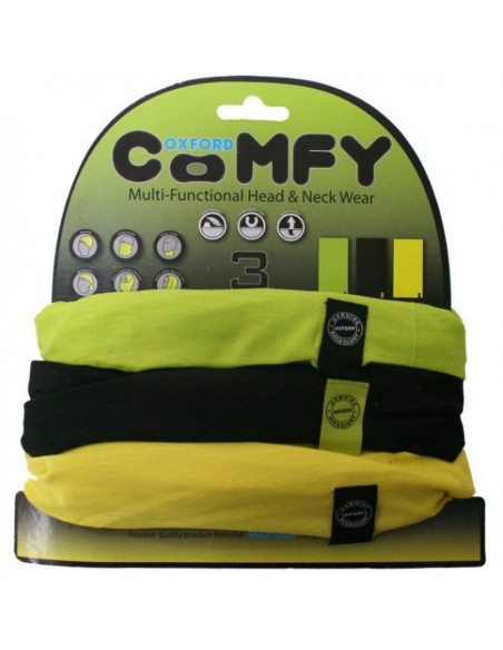 Comfy yellow/black/green 3-pack oxc