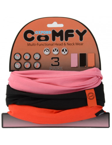 Comfy pink/black/red 3-pack oxc