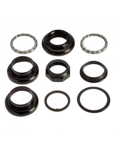 Styrlager 1 tum svart gängat 22,2-30-27 bh: 33,5 mm fsa