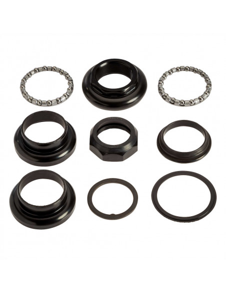 Styrlager 1 tum svart gängat 22,2-30-27 bh: 33,5 mm fsa