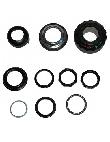 Styrlager med vridlås för 1 1/8 tum