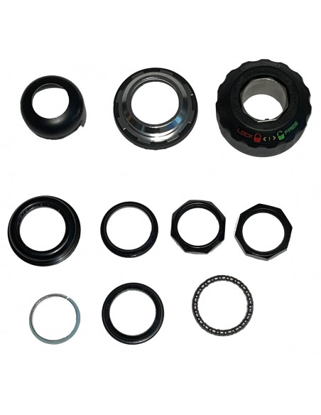 Styrlager med vridlås för 1 1/8 tum