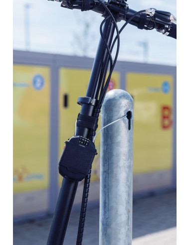 Wirelås combiflex 120 cm med hållare 2503/120 abus