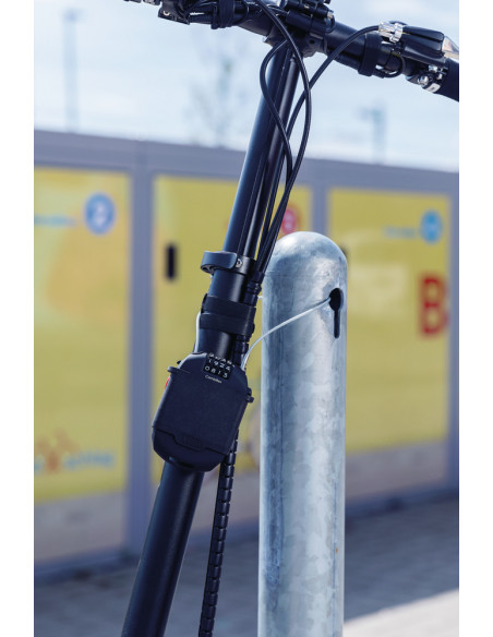 Wirelås combiflex 120 cm med hållare 2503/120 abus