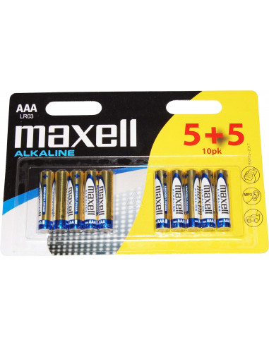 Batteri lr03 aaa 1.5 v maxell 10-pack