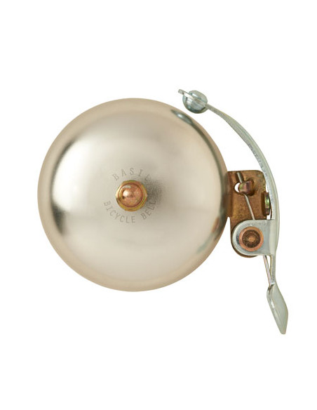 Ringklocka retro mässing silver spectra