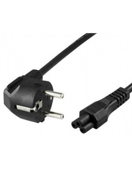 Apparatkabel C5 svart för bla. batteriladdare mm. med jordad kontakt