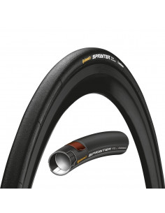 Tubdäck sprinter 25-622 700x25C vikbart svart punkteringsskydd black chili continental