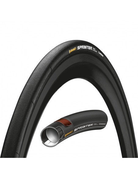 Tubdäck sprinter 25-622 700x25C vikbart svart punkteringsskydd black chili continental