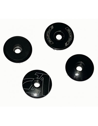 Täcklock för styrlager 1 1/8 tum svart div. mönster aluminium