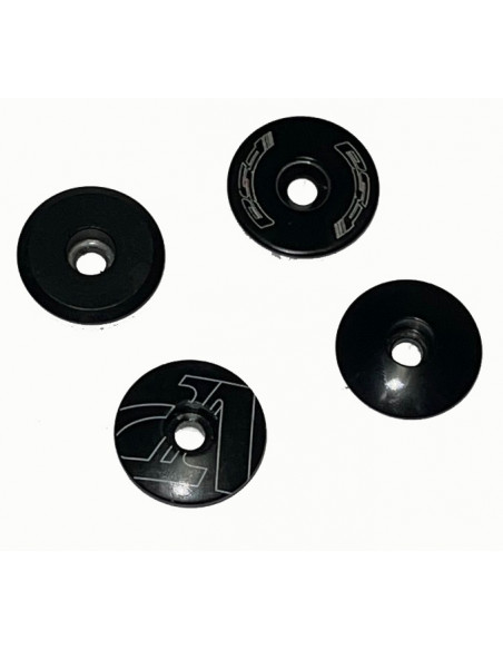 Täcklock för styrlager 1 1/8 tum svart div. mönster aluminium