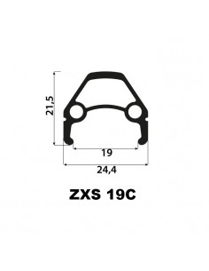Framhjul 28 tum (622 x 19 mm) navdynamo, rullbroms, 36-h, dubbelbottnat, silver