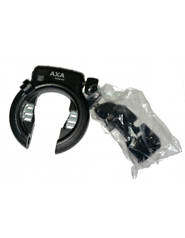 Låssats ram och batterilås för pakethållare bosch batavus svart axa