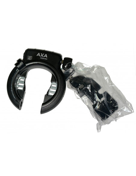 Låssats ram och batterilås för pakethållare bosch batavus svart axa