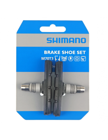 Bromsklotsar v-broms 72mm lx/deore m70t3 gängade shimano