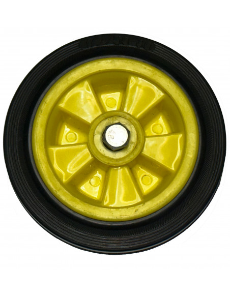 Hjul nylon 172/50-80 med helgjutet däck för transportvagn mm.