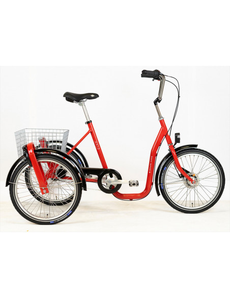 Trehjuling Monark 20 tum med 2 hjul bak