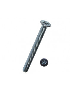 Skruv M3 x 10 mm försänkt stjärna h-form galvad för bla. lock under elsparkcykel