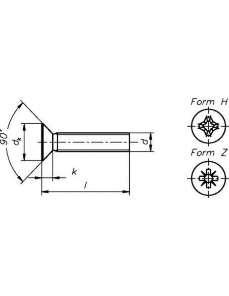 Skruv M3 x 10 mm försänkt stjärna h-form galvad för bla. lock under elsparkcykel