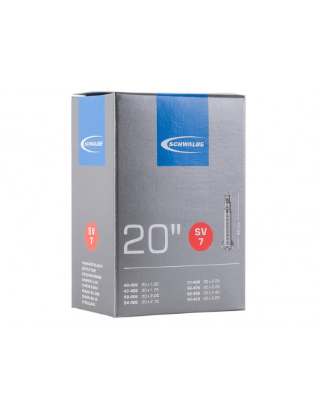 Slang 20 tum (40-62/406) presta 40 mm schwalbe