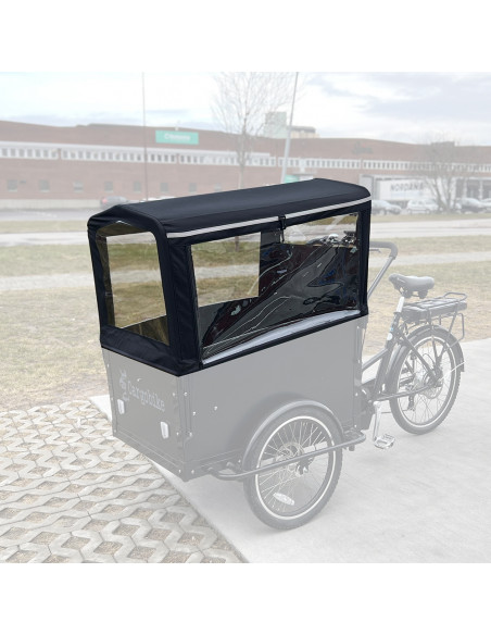 Kapell 4-barn square premium classic / delight med fyrkantig låda cargobike