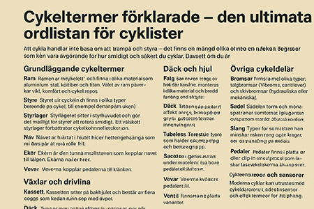 Cykeltermer förklarade – den ultimata ordlistan för cyklister